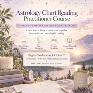 Astrology Chart Reading Practitioner Certification - Virtual